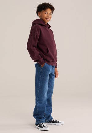 WE Fashion, BLUE RIDGE - Mikina s kapucňou - burgundy red