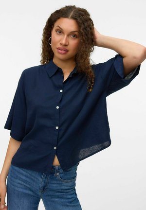 Vero Moda VMTHEA - Button-down blouse - navy blazer