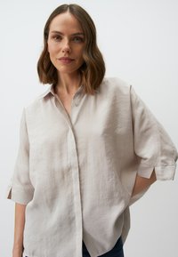Jimmy Key LOOSE FIT THREE QUARTER SLEEVED SLIT  - Camicia - bej