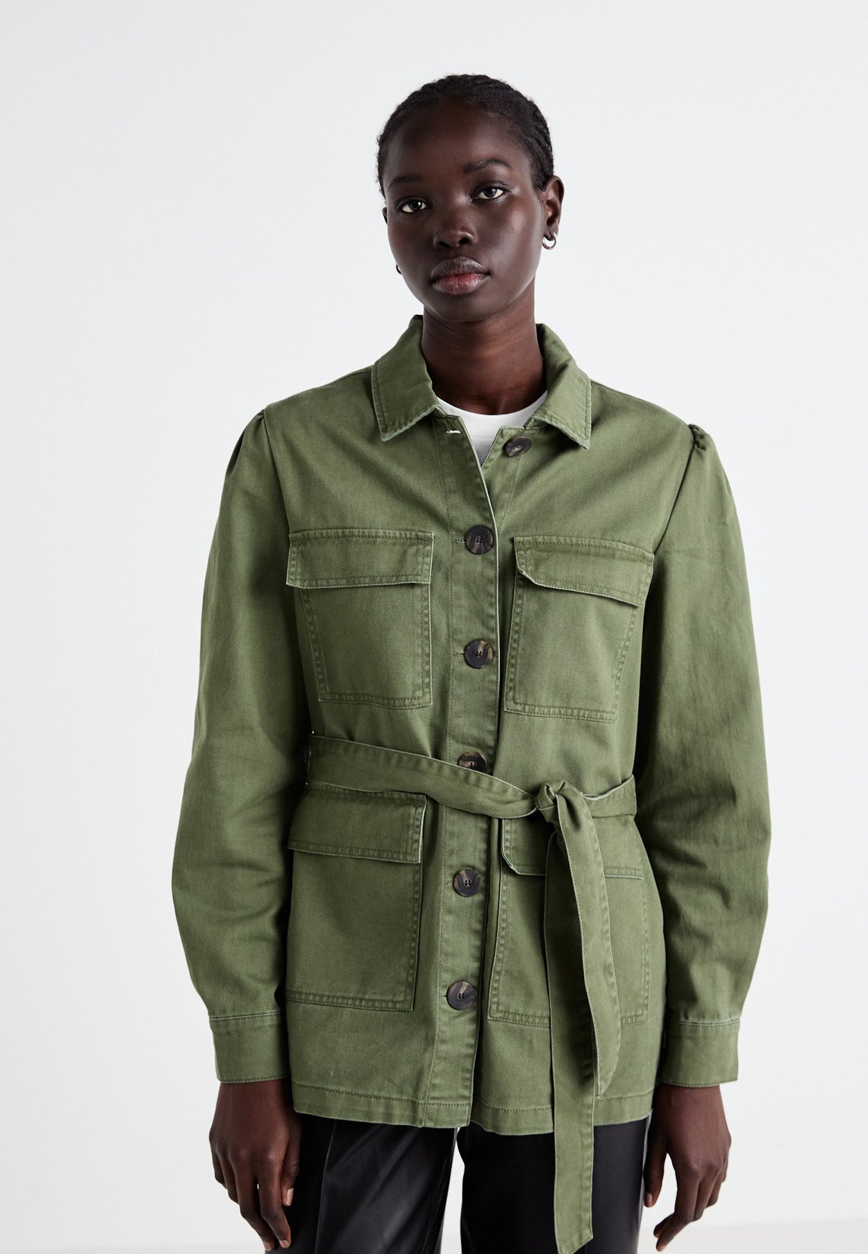 ONLELSA BELTED SHACKET
