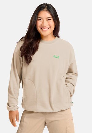 FIND THE WILD CREWNECK  - Fleece trui - oyster