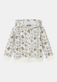 MOSCHINO Sudadera con cremallera - off-white