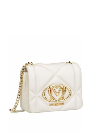 EMBOSSED  - Cross body bag - ivory