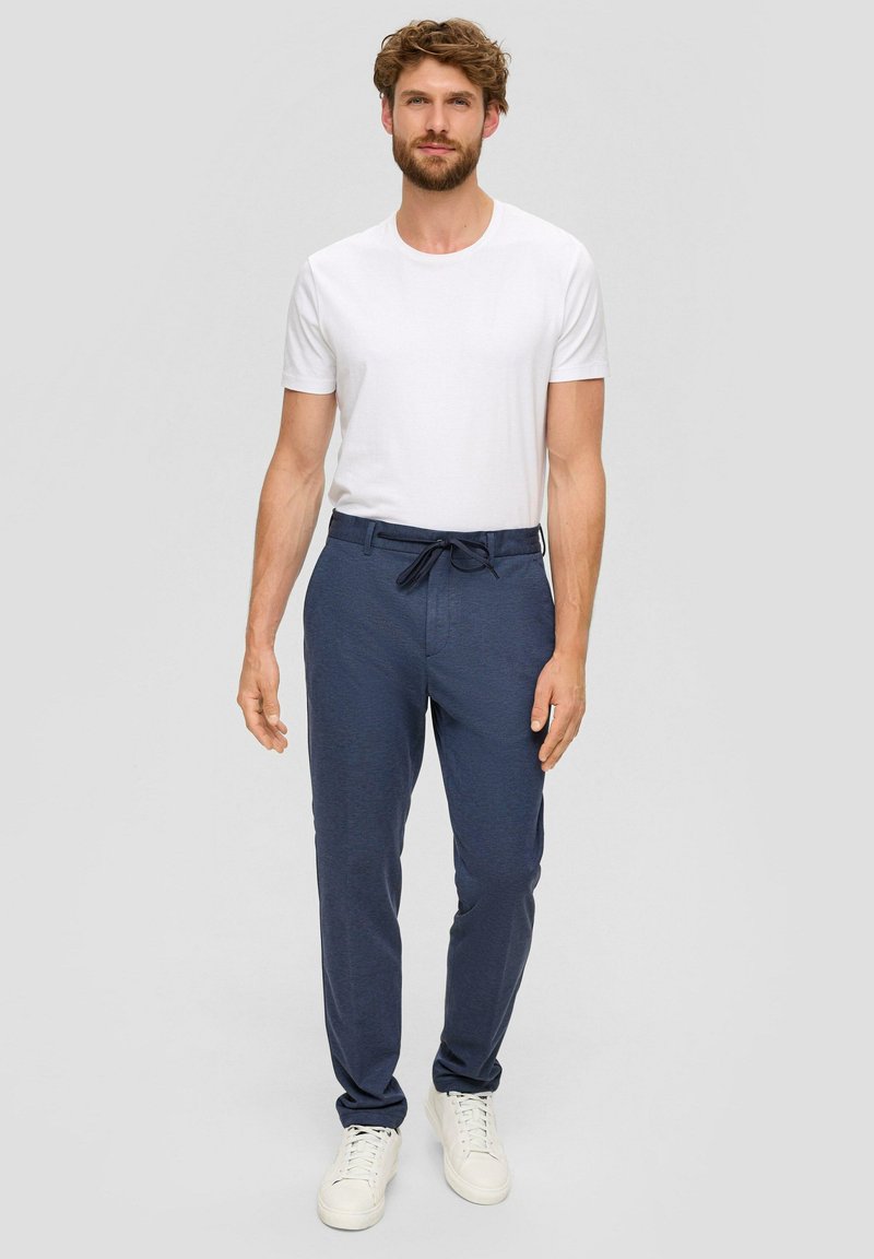 s.Oliver BLACK LABEL Pantalon classique - tiefblau
