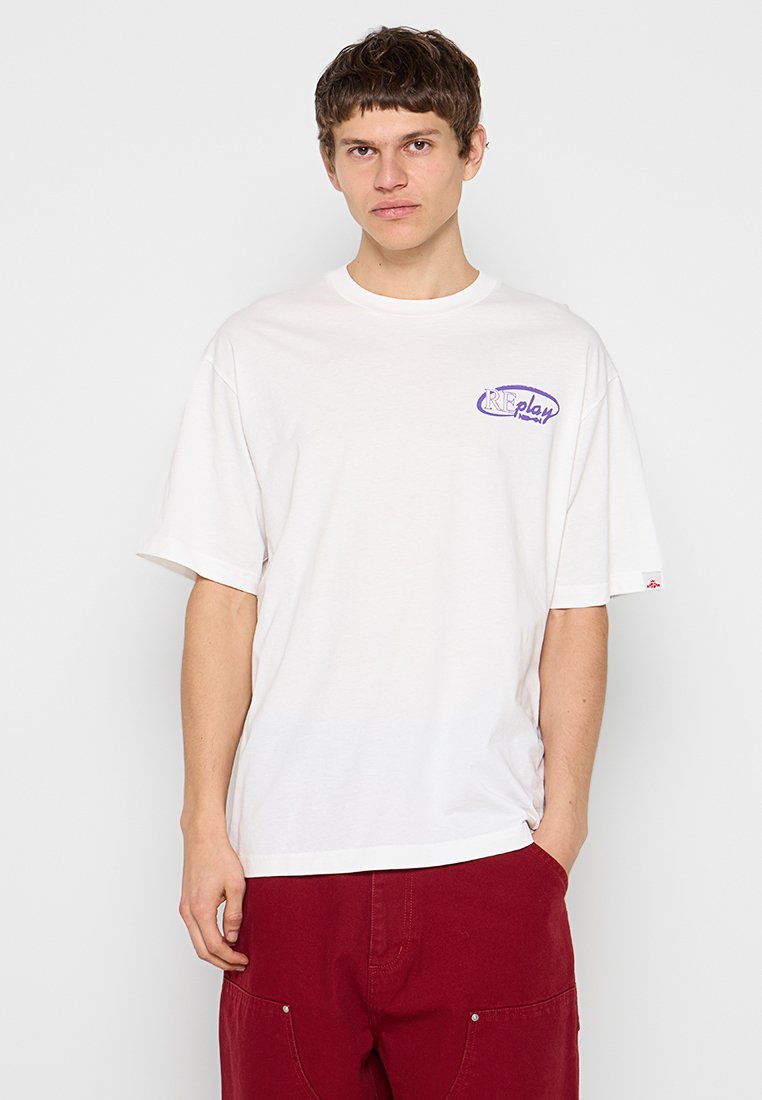 Replay T-shirt print wit