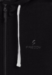 Freddy CAPPUCCIO CON TASCHE MARSUPIO - Felpa con zip - nero