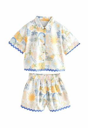 Next SET - Šorti - blue yellow resort print