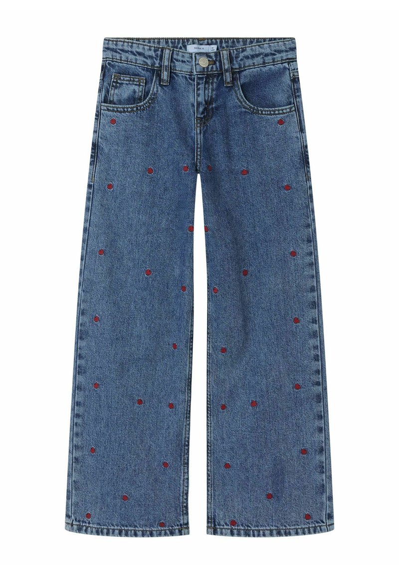 Name it - WIDE - Kavbojke na trapez - medium blue denim, Povečajte
