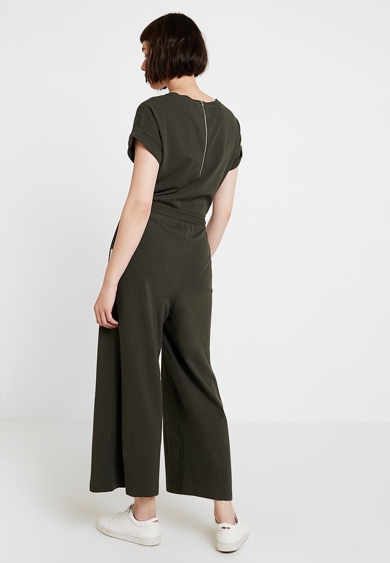 Denim Mono Verde Caqui Mono Corto Mono Verde Caqui Mujer Mono Kaki