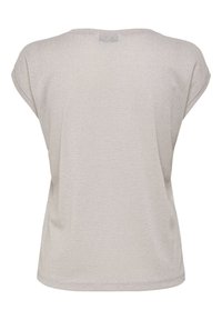 ONLY ONLSILVERY V NECK NOOS - T-shirt basic - sepia rose