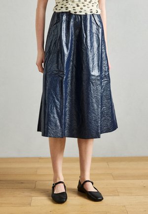 MIDI SKIRT - Φούστα σε γραμμή Α - dark blue