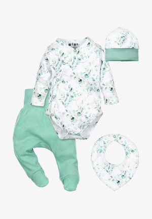 Nini SET HERBST WINTER UNISEX - Housut - grün weiß