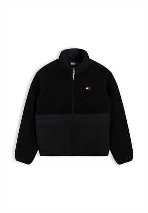 Tommy Jeans, TJM ESSENTIAL MIX TEDDY JACKET - Φλις μπουφάν - black