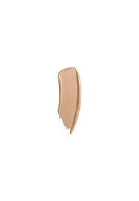 Beige foundation swatch med en krämig konsistens och en jämn finish, visad på en vit bakgrund.