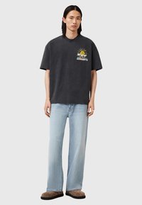 AllSaints CREW - T-shirts print - washed black