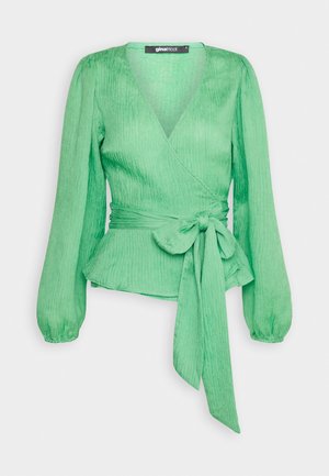 Gina Tricot MOA WRAP - Blouse - zephyr green