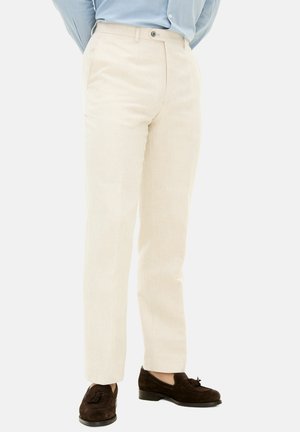 Oscar Jacobson Stoffhose - white grass