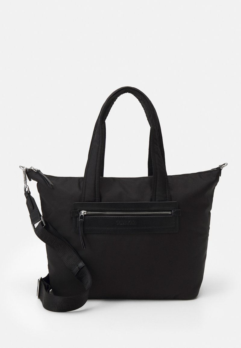 Calvin Klein ESSENTIAL SHOPPER ZIP Tote bag black/mottled black Zalando.de