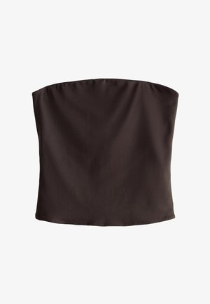 Next, REGULAR FIT - SOFT TOUCH SLINKY SLEEVELESS BANDEAU TOP . - Topp - chocolate brown