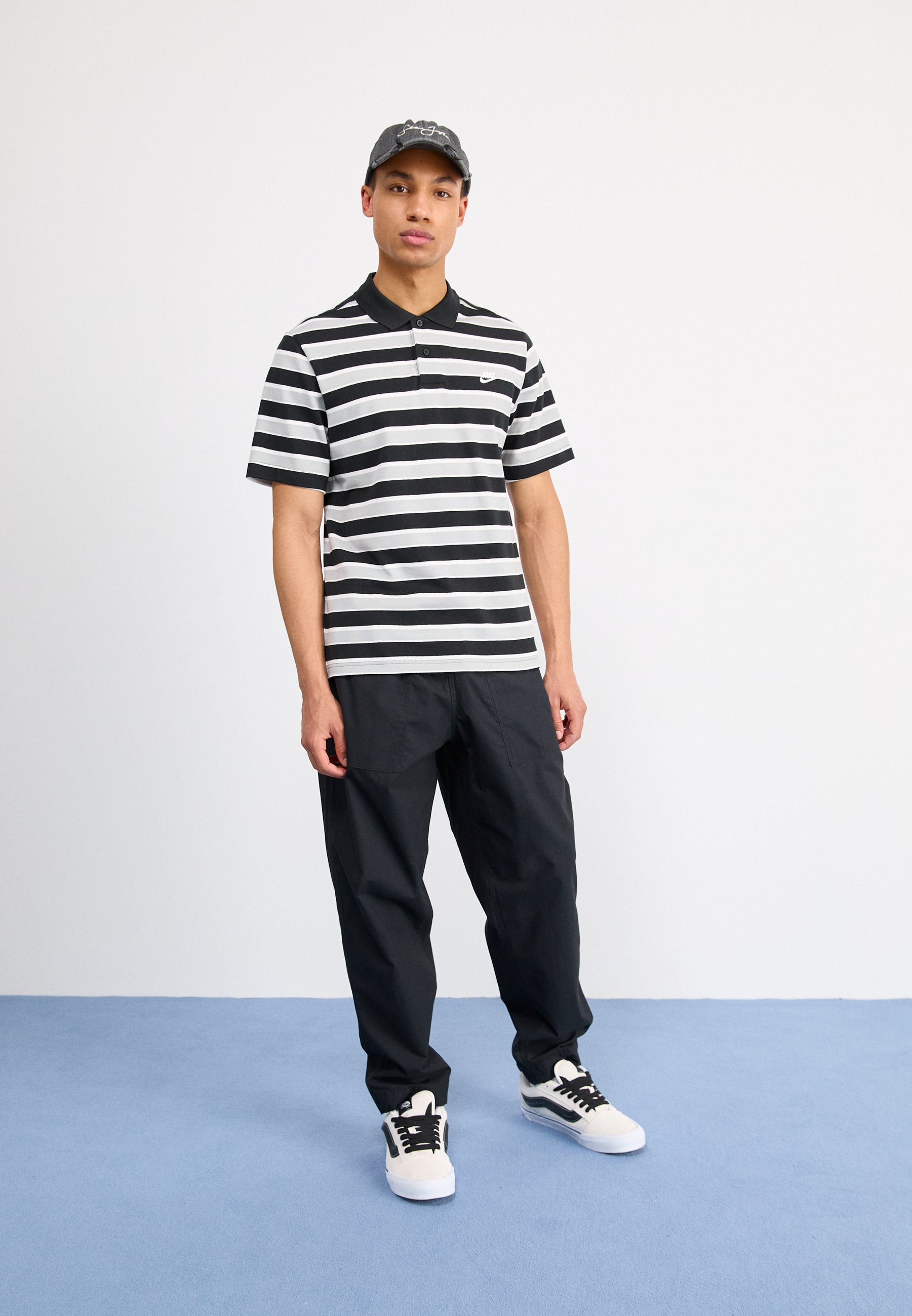 nike essential stripe polo shirt mens