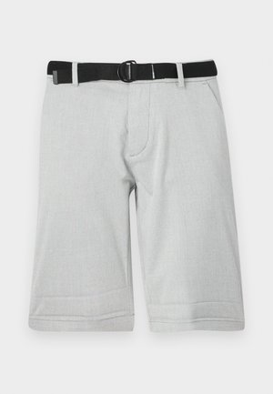 TOM TAILOR DENIM, REGULAR STRUCTURED  - Rövidnadrágok - grey/white
