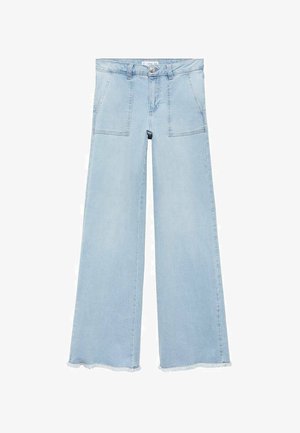 Kavbojke na trapez - light blue