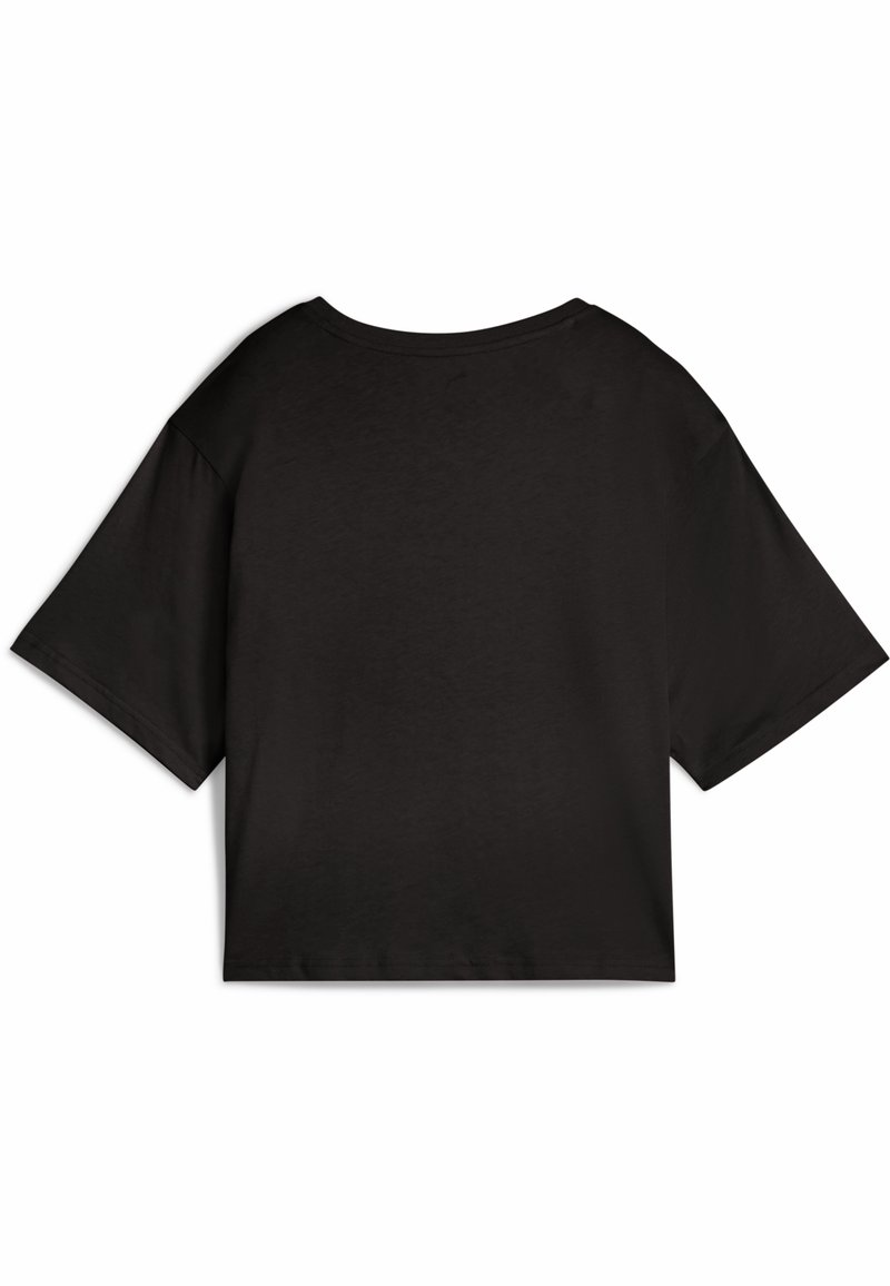 Puma ESS CROPPED NO. 1 LOGO RELAXED T-SHIRT - Triko s potiskem - black
