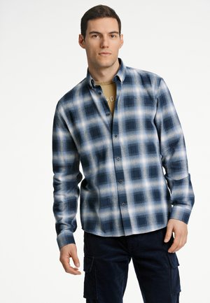 BRUSHED CHECKED L/S - Skjorta - blue