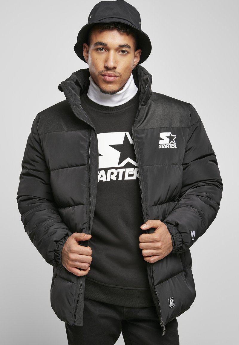 Starter - LOGO PUFFER  - Žieminė striukė - black, Padidinti