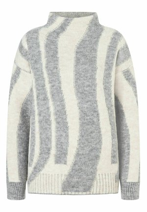 More & More JACQUARD - Jumper - hellgrau meliert