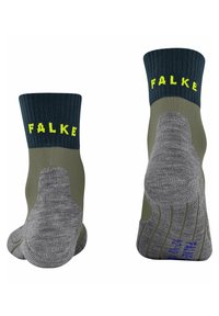 FALKE TK2 COOL SHORT TREKKING MEDIUM CUSHIONING - Calze sportive - green