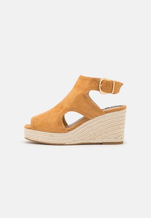 Sandali con plateau - brown light