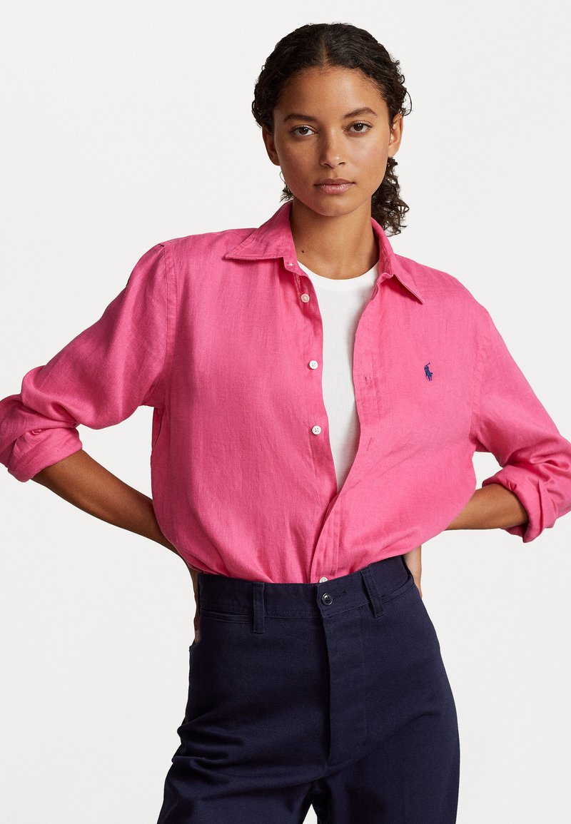 Polo Ralph Lauren - LONG SLEEVE BUTTON FRONT - Skjorte - desert pink, Forstørre