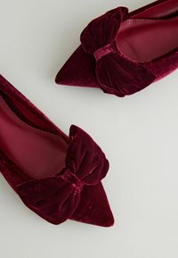 Next FOREVER COMFORT POINT TOE  - Balerinos stiliaus laivutės - berry red