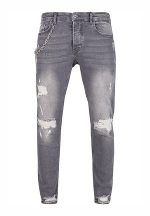 2Y Premium, Jeans Tapered Fit - grey