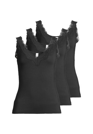 3ER PACK ROMANCE - Unterhemd/-shirt - schwarz