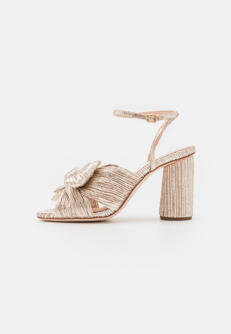 Loeffler Randall - CAMELLIA CHAMP - Sandaalit nilkkaremmillä - gold-coloured, Suurenna