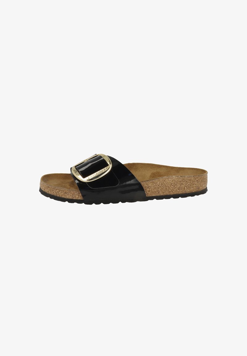 Birkenstock MADRID BIG BUCKLE BIRKO-FLOR - Pantolette flach - black