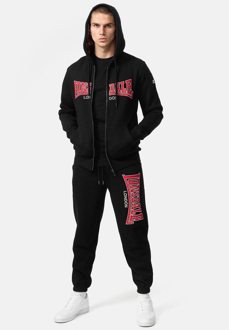 Sweat à Capuche Femme Lonsdale Gris, Fermeture éclair Intégrale, Taille 12 (occasion)