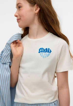 VMFREY - Camiseta estampada - snow white