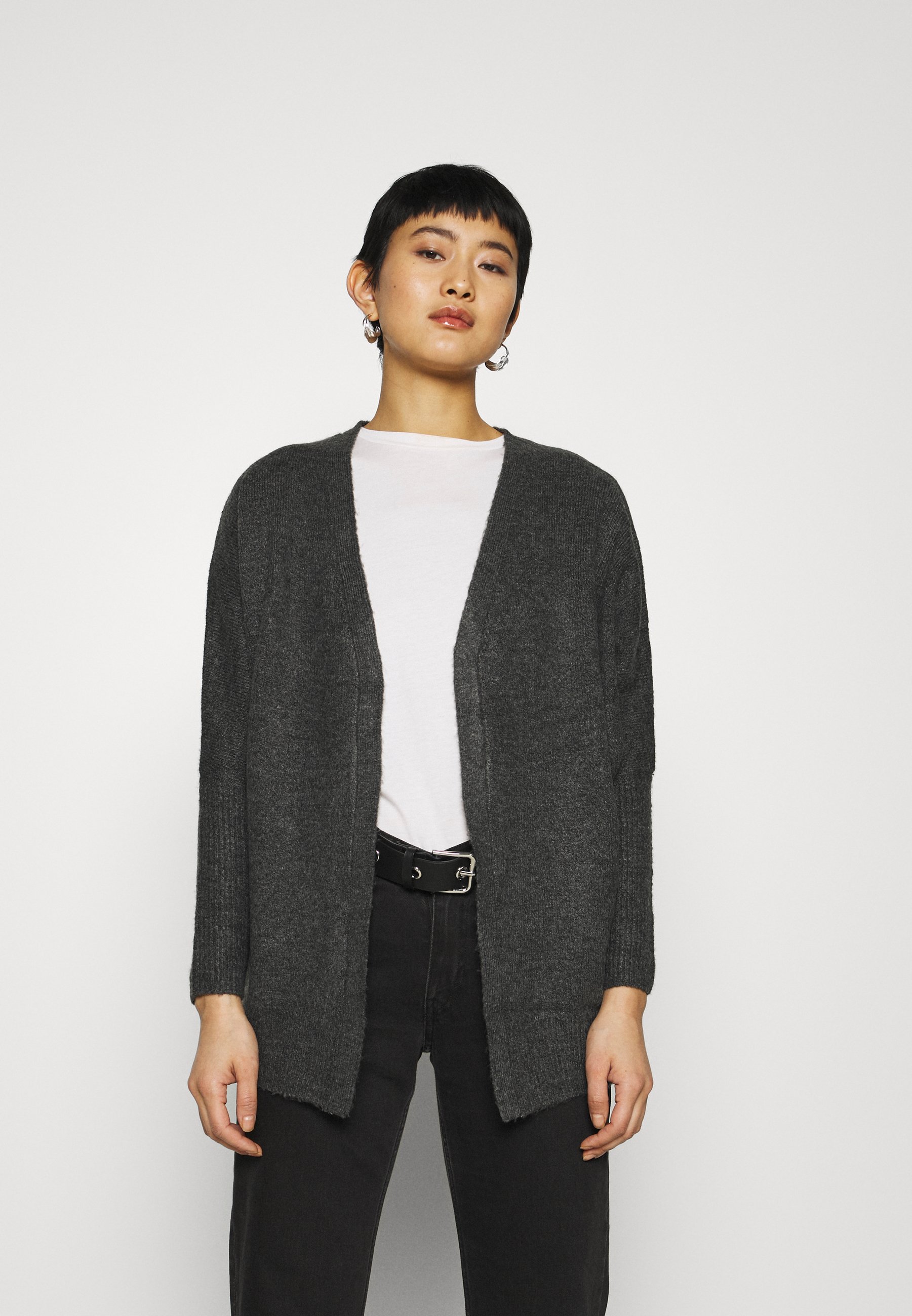 grey batwing cardigan