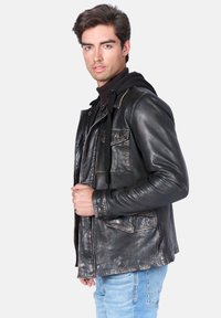 Freaky Nation COOL WAY - Chaqueta de cuero - used black