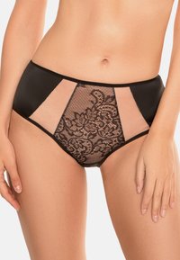 Vivisence Slip Femminile Vita Alta 4008 – Pizzo Floreale – Cotone Ed Elastan – Confezione Regalo - 4