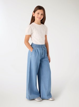 Terranova, CON STRASS E MANICHE A PALLONCINO - T-shirt con stampa - bianco lana