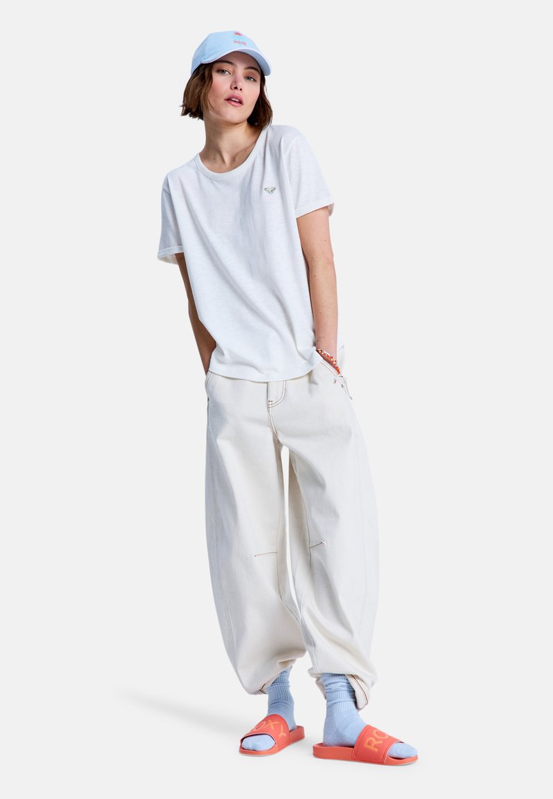 Roxy T-shirt basic crème Roxy T-shirt basic crème