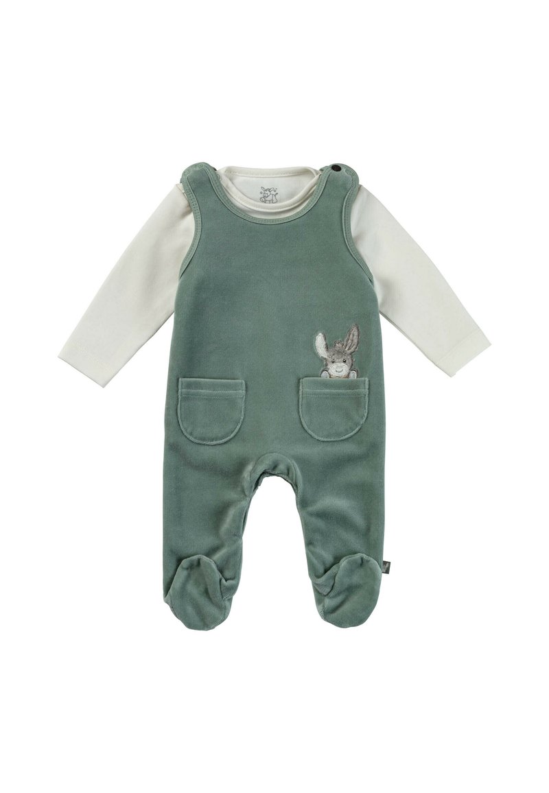 Sterntaler SET EMMI - Jumpsuit - dunkelgrün meliert