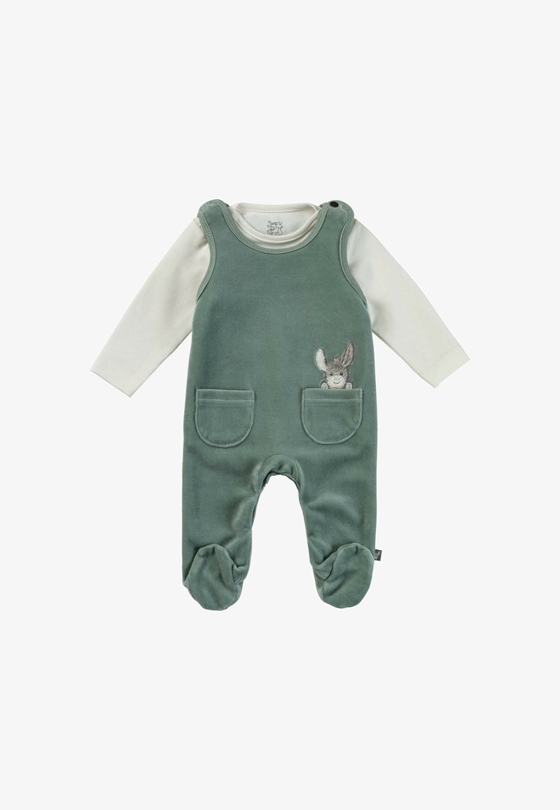 Sterntaler SET EMMI - Jumpsuit - dunkelgrün meliert