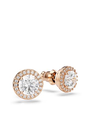 UNA STUD EARRINGS ROUND CUT PAVÉ - Oorbellen - rose-gold coloured