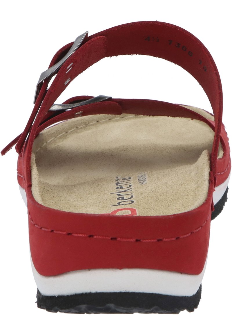 Damen Sneaker | Berkemann Pantolette flach rot - HY14046 Damen Sneaker | Berkemann Pantolette flach rot - HY14046