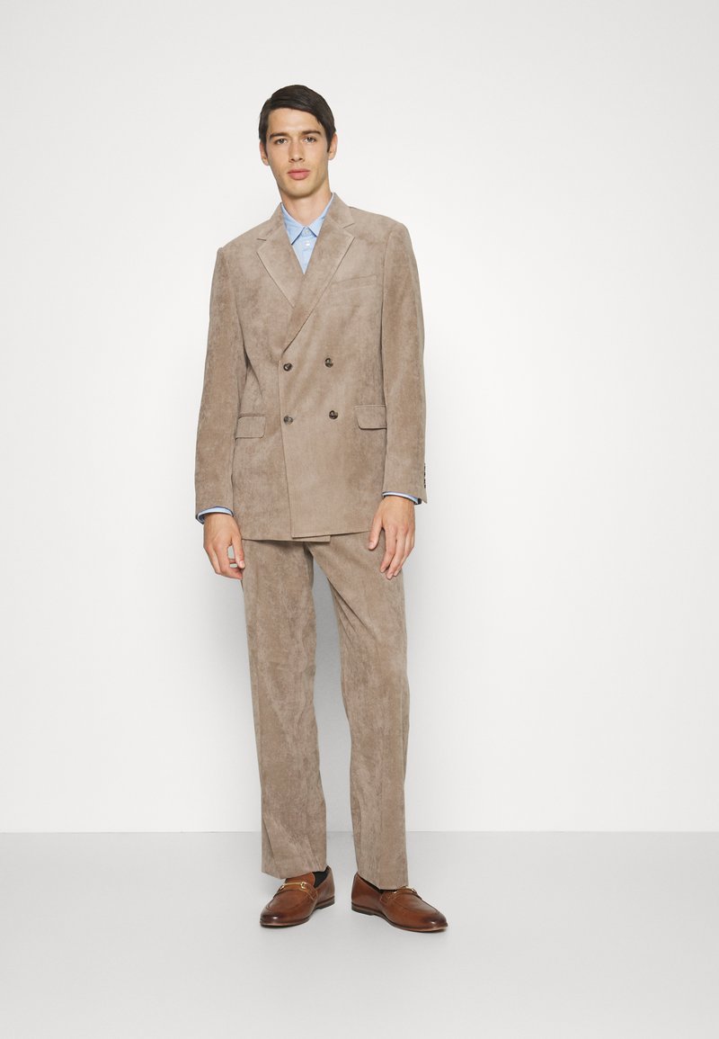 Lindbergh FINE CORDUROY SUPERFLEX Suit stone Zalando.co.uk